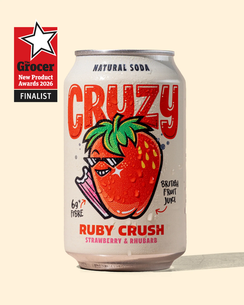 Ruby Crush - British Strawberry & Rhubarb - Gut friendly soda